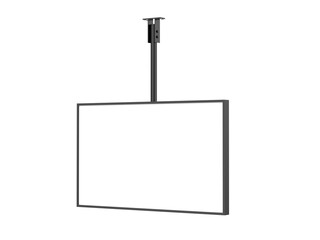 Wall Mural - Outdoor digital ceiling mounted display screen mockup template, 3d illustration.