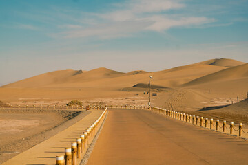 Desert road in the desert