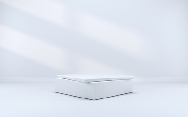 Wall Mural - 3d white podium