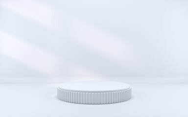 Wall Mural - 3d white podium