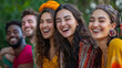 © Laura - Friends from Diverse Cultures Enjoying Meal Together Outdoors