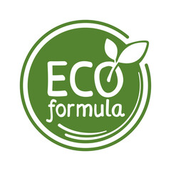 Poster - Eco formula eco-friendly organic sticker