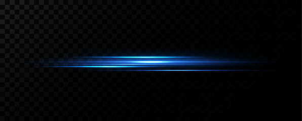 Aufkleber - blue light and fast moving stripes on a black background.