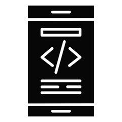 Mobile Coding Icon