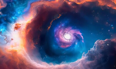 Wall Mural - starry outer space background texture .mystical beautiful space.