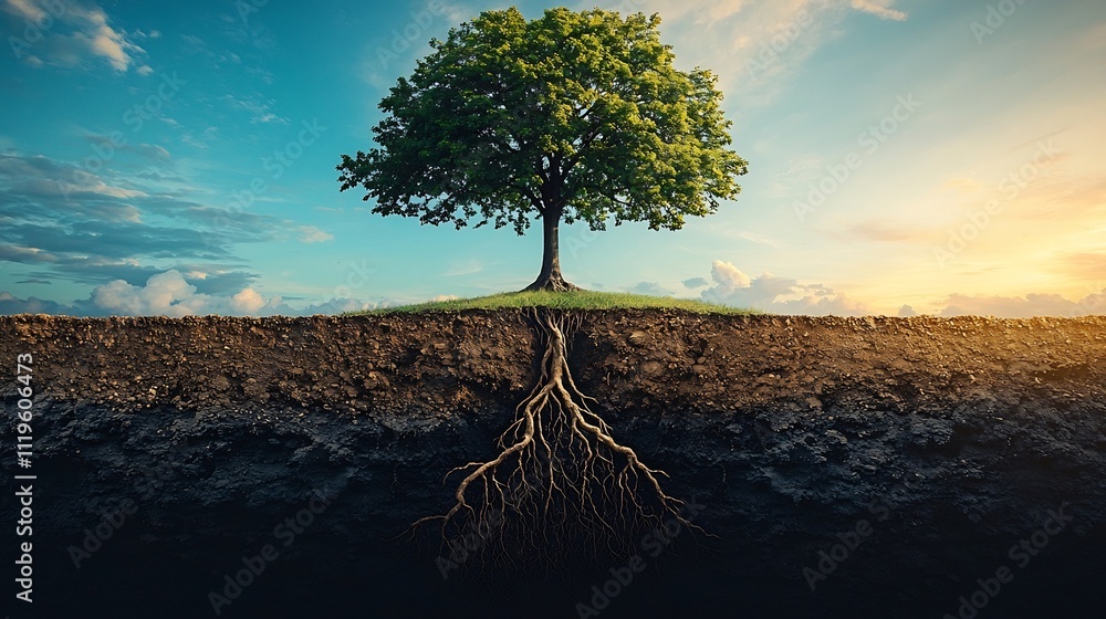 Giant Tree Roots Embracing the Earth Representing Nature s Profound ...