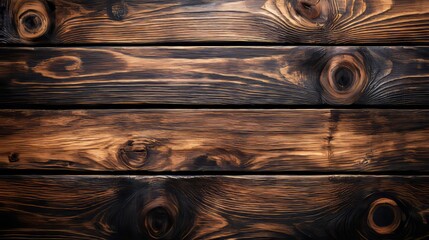 Wooden planks showing rich textures and warm tones in a rustic setting ideal for design backgrounds.