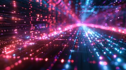 futuristic technology lines background with light effect