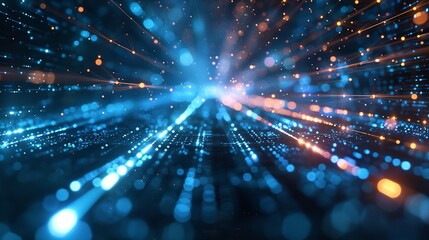 futuristic technology lines background with light effect