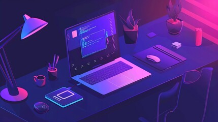 Wall Mural - technology background