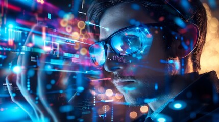 Wall Mural - technology background