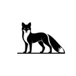 © Anim - fox silhouette isolated on white, Fox Silhouette Logo - A Simple and Elegant Design