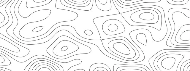 Leinwandbilder - Abstract luxury white modern 3d papercut background. Topography line circle creative topography map circle and wave line. Topography and geography map grid backdrop. 
