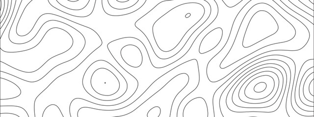 Leinwandbilder - Abstract luxury white modern 3d papercut background. Topography line circle creative topography map circle and wave line. Topography and geography map grid backdrop. 