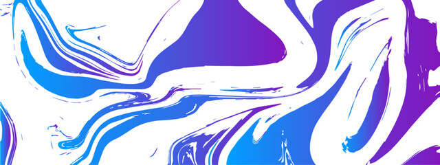 Aufkleber - Abstract colorful Marble texture background. Colorful mixing oil paint texture. Marbleized Stripes With marble ink texture. Splash of paint. Horizontal banner with waves background. 