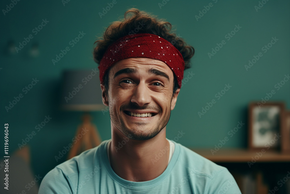 Generative AI portrait of patient with bone fracture hospital ward ...