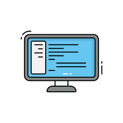 web coding vector icon