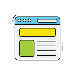 web design vector icon