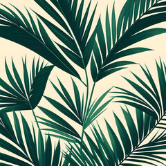 Poster - palm tree leaves