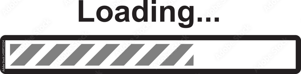 Loading bar icon. Loading bar progress icon, load sign vector ...