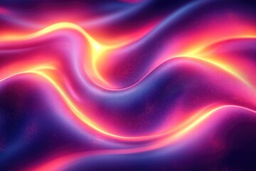 Colorful wave pattern with lights on a gradient background