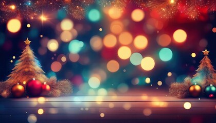 Wall Mural - blurred christmas background blurred abstract christmas background