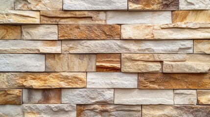 Canvas Print - textured stone wall with warm tones illuminated by soft studio lighting