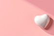 © SuzeO - modern design white heart casts shadow on pink backdrop love forever in sans-serif font below clean, simple, modern
