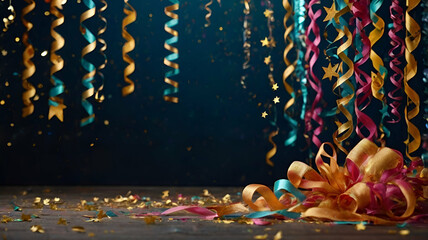 Party and celebration design Colorful Confetti celebrations design isolated on transparent background,