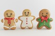 © IgnatiusHarly - Three Adorable Gingerbread Men Christmas Cookies Festive Treats Delightful Holiday Baking Sweet