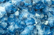© Vera - Blue Crystal Mineral Stone. Gems. Mineral crystals in the natural environment. Texture of precious and semiprecious stones. Seamless background with copy space colored shiny surface of precious stones