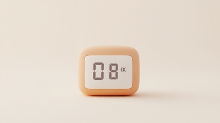 Aufkleber - A digital clock displaying the time 