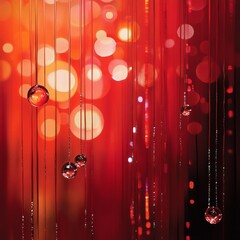 Poster - Dark Red vector Circles, lines with colorful gradient on abstract background. Glitter abstract illustration with blurred drops of rain. Elegant design for wallpapers.