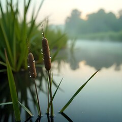 reeds in the water