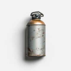 Poster - Close up of a spray aerosol bottle on white background