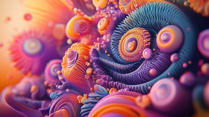 Wall Mural - Embark on a mesmerizing psychedelic journey through space with captivating visuals and colors