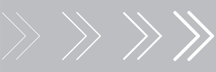 Wall Mural - arrows set. right arrow icons set. set different black arrows or web design. top. trend. arrow icon.