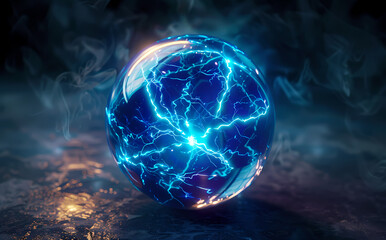 Wall Mural - crystal ball in the dark