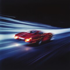 Poster - Road speed motion light effect background