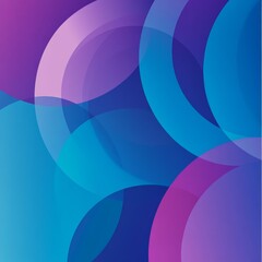 Poster - Modern banner background. colorful, blue and purple gradations, circles, eps 10
