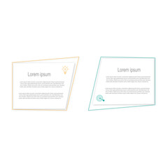 Wall Mural - business infographic template with icons and 2 options or steps