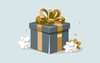 © JumpShift Graphics - Blue Gift Box Isolated on Transparent Background High-Quality Cutout Image (1)