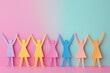 © Imagentive - Colorful Paper Doll Women Celebrating Equality
