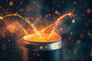 Wall Mural - Similar to the previous energy drink prompt, focusing on design elements.