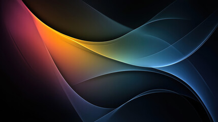 Abstract Art Design Using Vibrant Colors Like Purple, Orange, Blue Also Dark Abstract Colors Grey, Black And Blue. Trend, Trending 2025