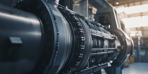 Aufkleber - Industrial machinery in a manufacturing facility
