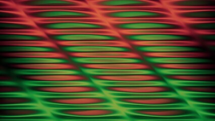 Wall Mural - vibrant abstract wave patterns showcased in striking red and green tones that captivate. design