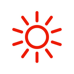 Wall Mural - sun icon