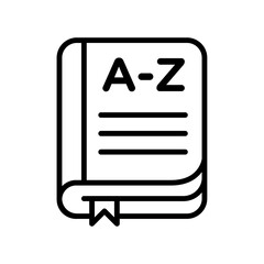 terminology icon thin line art collection
