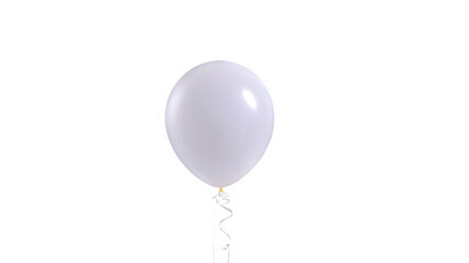 white balloon isolated on white